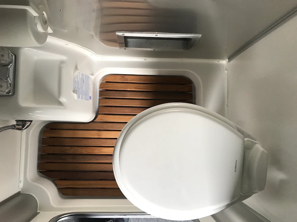 Airstream Basecamp 16/16X Teak Shower Mat - Image 6